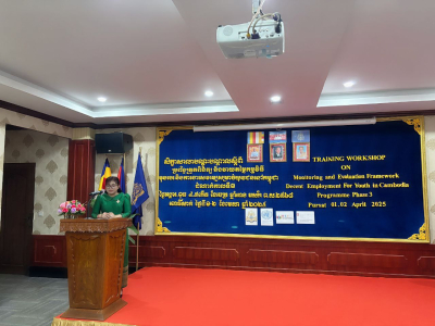 ក្រសួងការងារ និងទីភ្នាក់ងារអង្គការសហប្រជាជាតិនៅកម្ពុជា រៀបចំសិក្ខាសាលាបណ្តុះបណ្តាលស្តីពីប្រព័ន្ធគ្រប់គ្រង និងវាយតម្លៃកម្មវិធីមុខរបរនិងការងារសមរម្យសម្រាប់យុវជននៅកម្ពុជា ដំណាក់កាលទី៣ (DEY III)