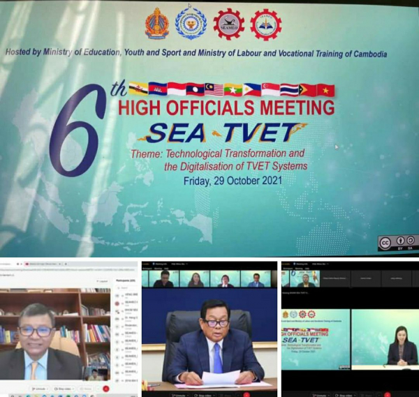 ពិធីបិទកិច្ចប្រជុំមន្រ្តីជាន់ខ្ពស់លើកទី៦ ស្តីពី &ldquo;ការអប់រំបណ្តុះបណ្តាលបច្ចេកទេស និងវិជ្ជាជីវៈនៅក្នុងតំបន់អាស៊ីអាគ្នេយ៍&rdquo;