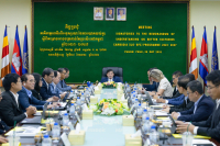 កិច្ចប្រជុំពិនិត្យមើលវឌ្ឍនភាពការអនុវត្តអនុស្សរណៈនៃការយោគយល់គ្នាស្ដីពី គម្រោងរោងចក្រកាន់តែប្រសើរនៅកម្ពុជា ឆ្នាំ២០២៣-២០២៧