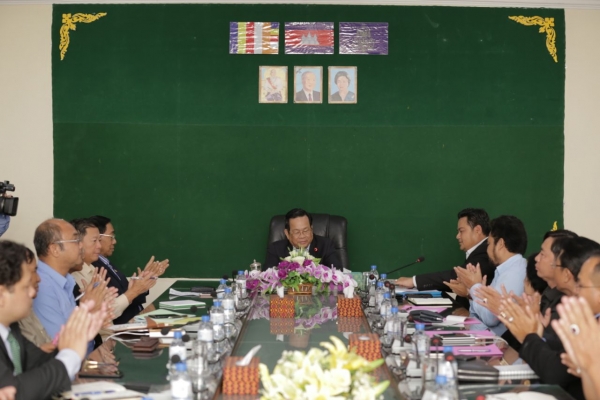 ឯកឧត្តមបណ្ឌិតរដ្ឋមន្ត្រី អញ្ជើញជួបសំណេះសំណាលជាមួយក្រុមប្រឹក្សាសហជីពជាតិកម្ពុជា