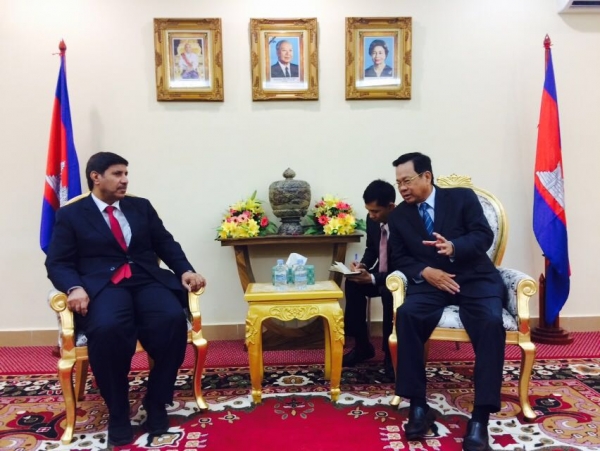 ឯកឧត្តមបណ្ឌិត អ៊ិត សំហេង ទទួលជួបពិភាក្សាការងារ ជាមួយគណៈប្រតិភូកាតា