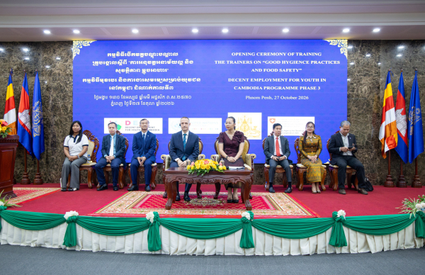 ក្រសួងការងារ និងដៃគូអភិវឌ្ឍន៍ រួមគ្នាពង្រឹងសមត្ថភាពគ្រូបង្គោល TVET លើអនាម័យល្អ និងសុវត្ថិភាពចំណីអាហារ ដើម្បីឆ្លើយតបតម្រូវការឧស្សាហកម្ម និងទីផ្សារការងារ