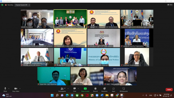 ការរៀបចំសេចក្តីព្រាងសេចក្តីថ្លែងការណ៍អាស៊ាន ស្តីពីចល័តភាពនៃអត្ថប្រយោជន៍របបសន្តិសុខសង្គមសម្រាប់ពលករទេសន្តរប្រវេសក៍ក្នុងតំបន់អាស៊ាន