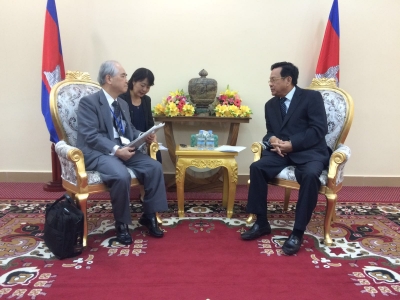 ឯកឧត្តមបណ្ឌិត អ៊ិត សំហេង ទទួលជួបសម្ដែងការគួរសម និងពិភាក្សាការងារជាមួយគណៈប្រតិភូជប៉ុន