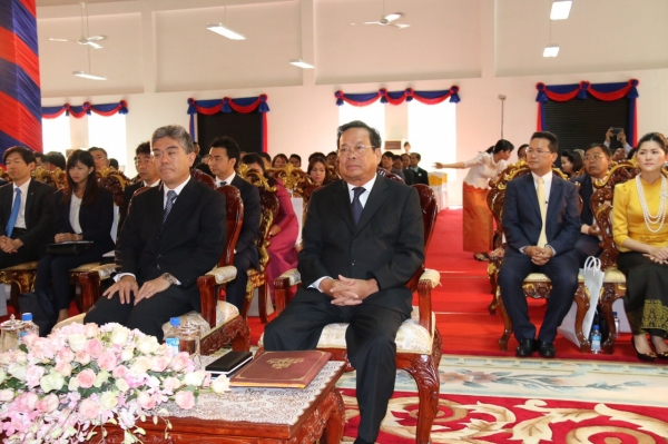 ពិធីសម្ភោធ​មជ្ឍមណ្ឌលបណ្ដុះបណ្ដាល​ផ្នែកសំណង់ និងក្រុមហ៊ុនសំណង់កម្ពុជា-ជប៉ុន