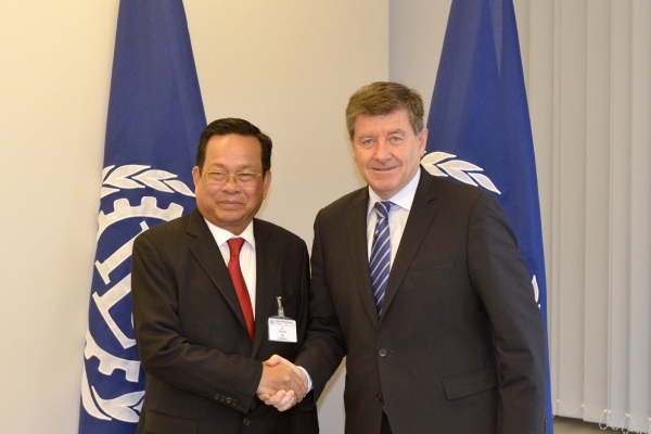 កិច្ចប្រជុំពិភាក្សាការងារជាមួយ ឯកឧត្តម Guy Ryder អគ្គនាយកអង្គការអន្តរជាតិ ខាងការងារ