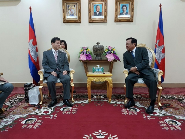 ប្រតិភូមកពីប្រទេសជប៉ុន ចូលជួបសម្តែងការគួរសម និងស្វែងយល់ពីសក្តានុពលនៃធនធានមនុស្សនៅកម្ពុជា ជាពិសេសកម្មវិធីបញ្ជូនសិក្ខាកាមកម្ពុជាទៅហាត់ការនៅប្រទេសជប៉ុន