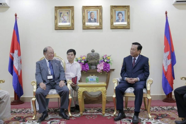 ជំនួបសម្តែងការគួរសម និងពិភាក្សាការងារ ជាមួយលោក Fumio Yamada ប្រធានអង្គការសមាគមសហប្រតិបត្តិការកម្ពុជា ជប៉ុន ហៅកាត់ថា JCIA