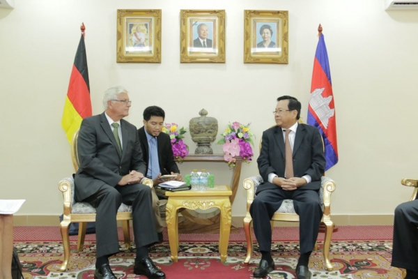 ឯកឧត្តមបណ្ឌិតរដ្ឋមន្ត្រី បានទទួលជួបឯកឧត្តម Ingo Karsten ឯកអគ្គរដ្ឋទូតអាឡឺម៉ង ប្រចាំនៅកម្ពុជា
