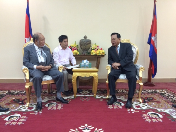 ឯកឧត្តមបណ្ឌិត អ៊ិត សំហេង ទទួលជួប​ពិភាក្សាការងារជាមួយលោក Fumio Yamada ប្រធានអង្គការ JCIA