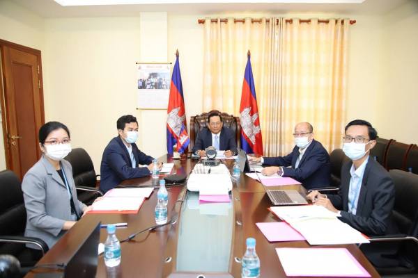 កម្ពុជា-UN បើកកិច្ចប្រជុំ គណៈប្រឹក្សាភិបាលនៃកម្មវិធី &ldquo;មុខរបរ និងការងារសមរម្យរបស់យុវជននៅកម្ពុជា ដំណាក់កាលទី២&rdquo; តាមប្រព័ន្ធវីដេអូ